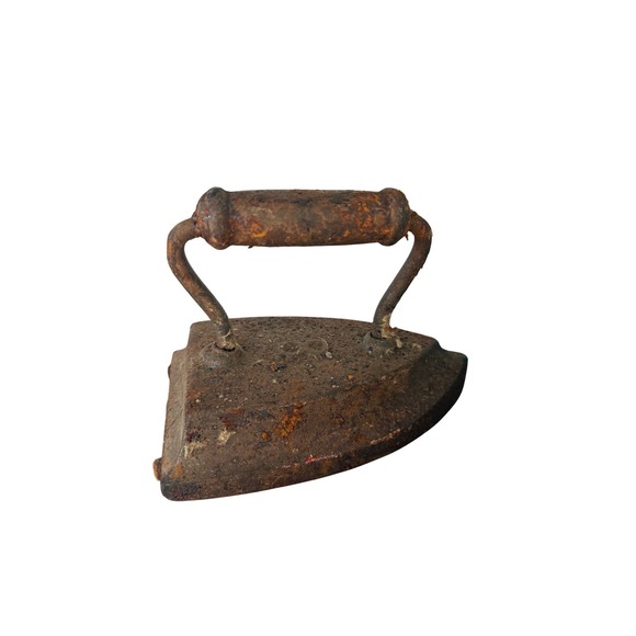 Other - Antique Cast Iron Clothes Iron Rustic Farmhouse Decor Primitive Decor